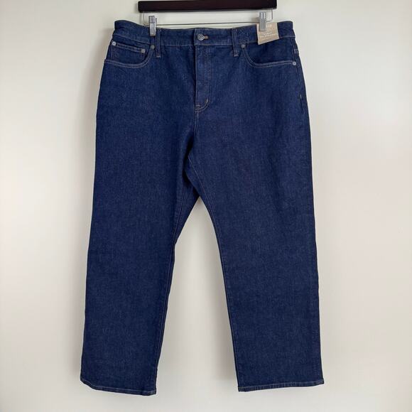 NEW Madewell Curvy 90s Straight Jeans Womens 33 Petite (37x29) High Rise Denim - Picture 1 of 10